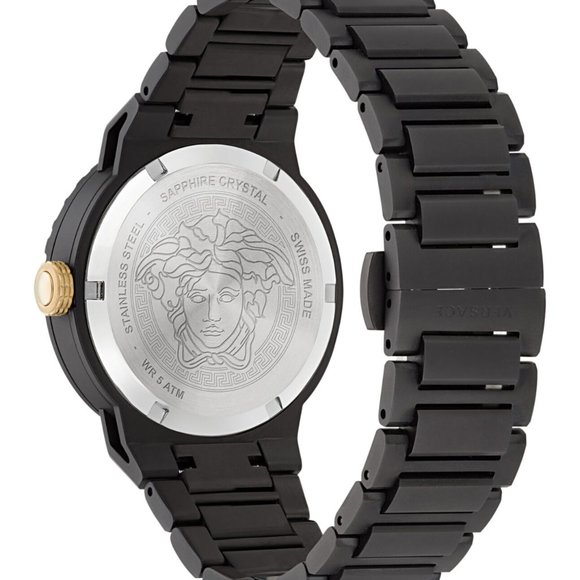 Versace Black Womens 38mm Watch! New